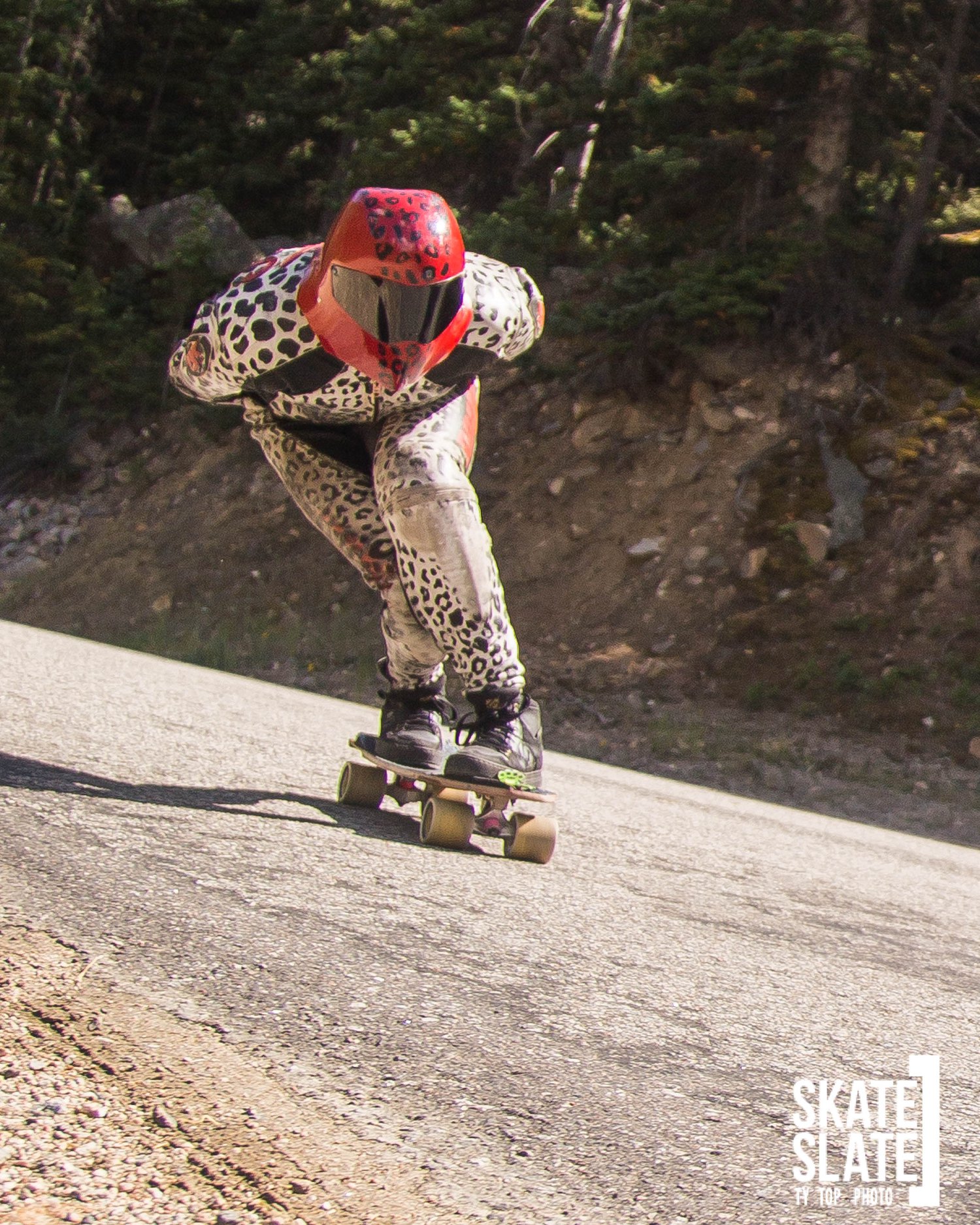 Extreme Downhill Skateboarding Vinyl Decal,board,wheels,suit,gloves,helmet,t8,sm 