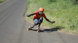 downhill skateboarding