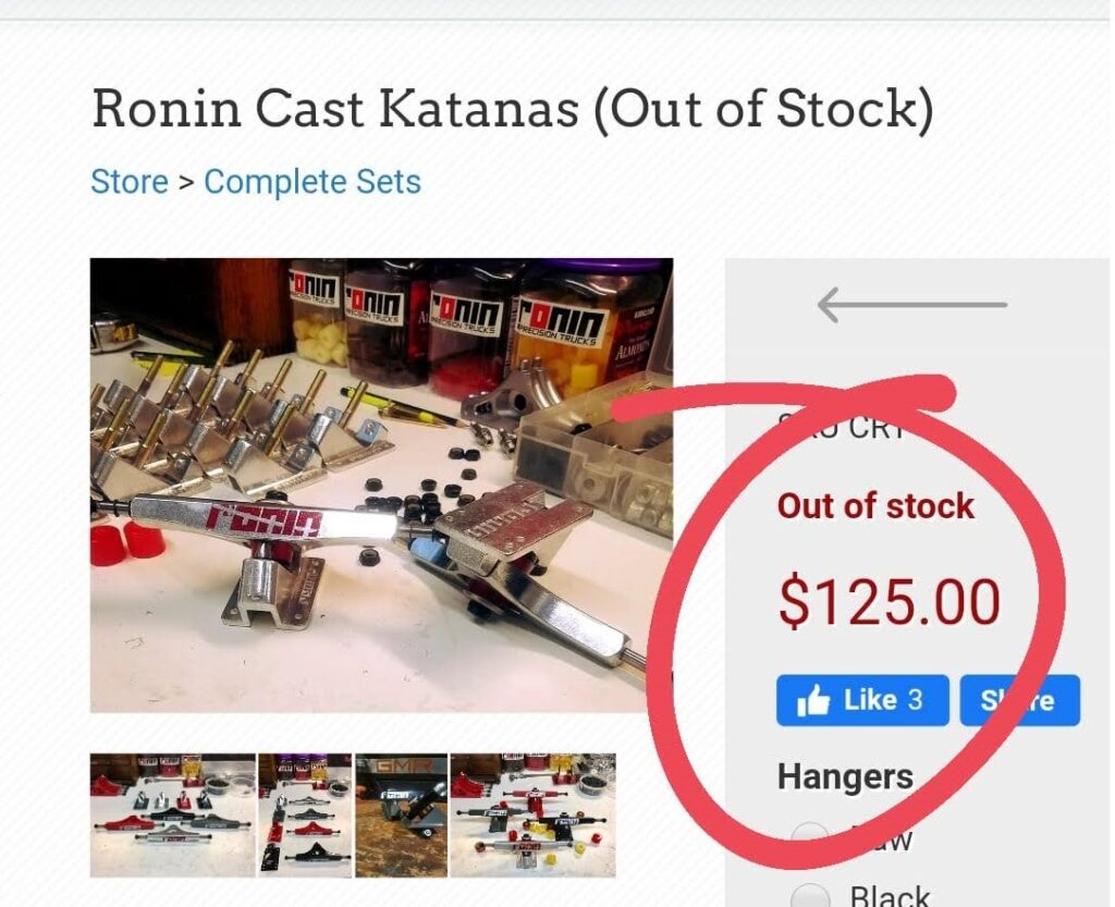 ronin cast katanas price