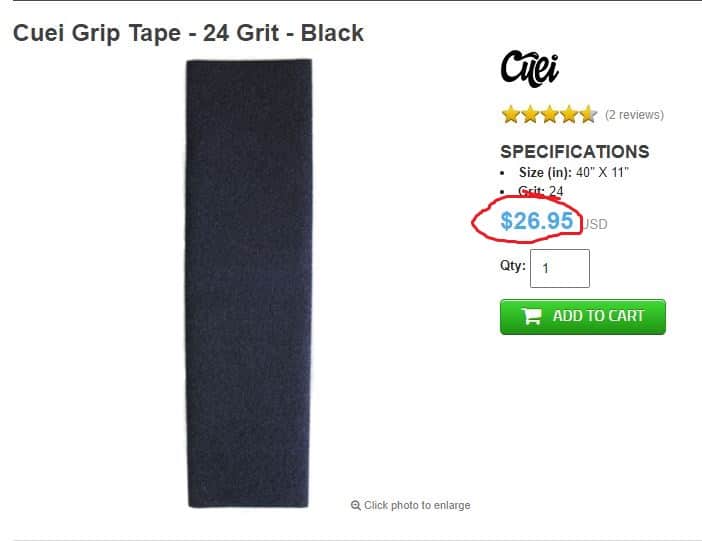 Cuei griptape price muirskate