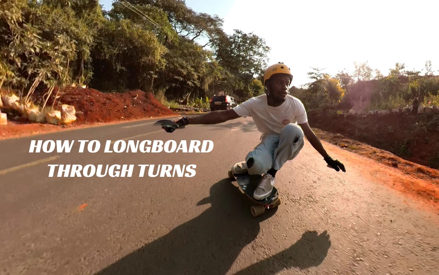 How longboard through turns downhill skateboarding - Downhill254