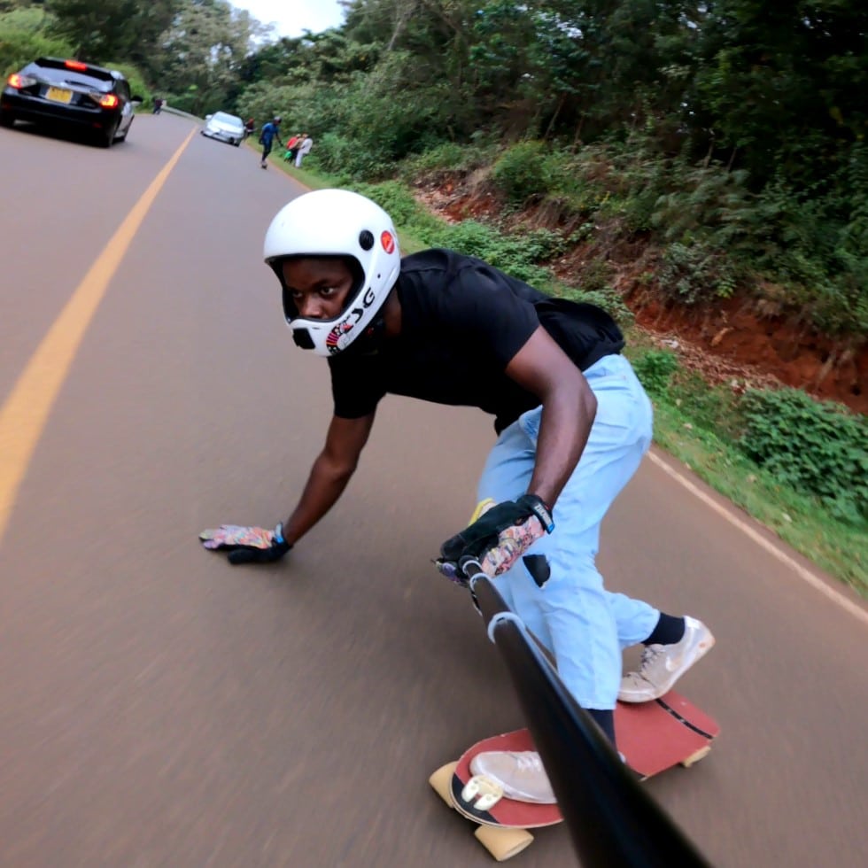 toeside slide on rocket board