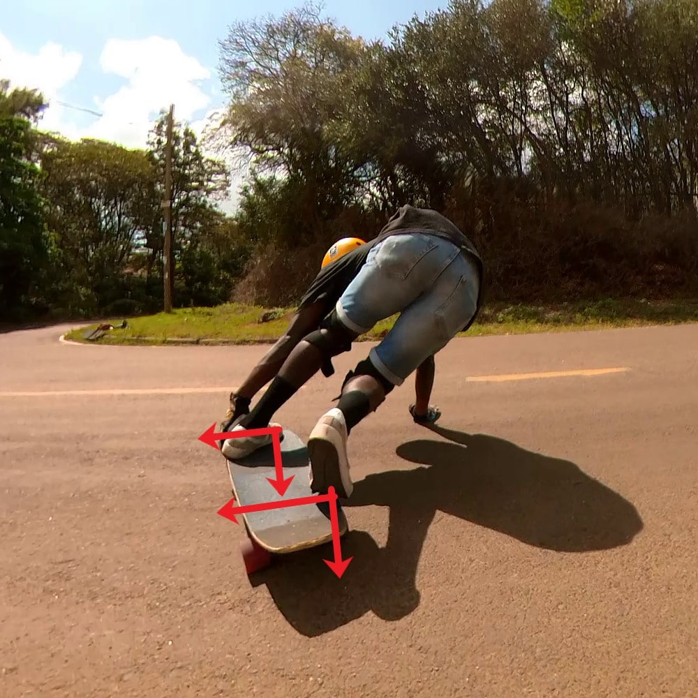 how push into your board for teh toeside predrift