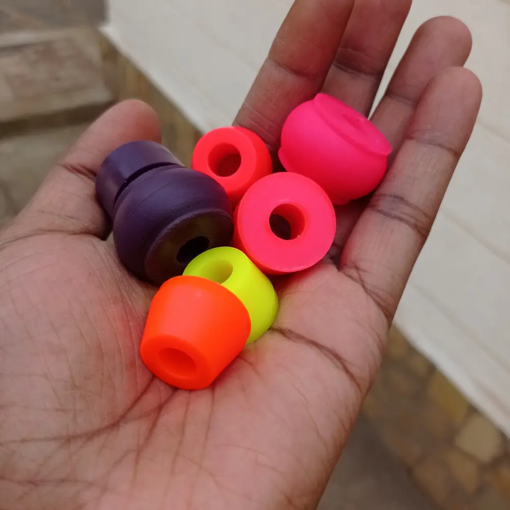 different size of bushings to eliminate wheelbite