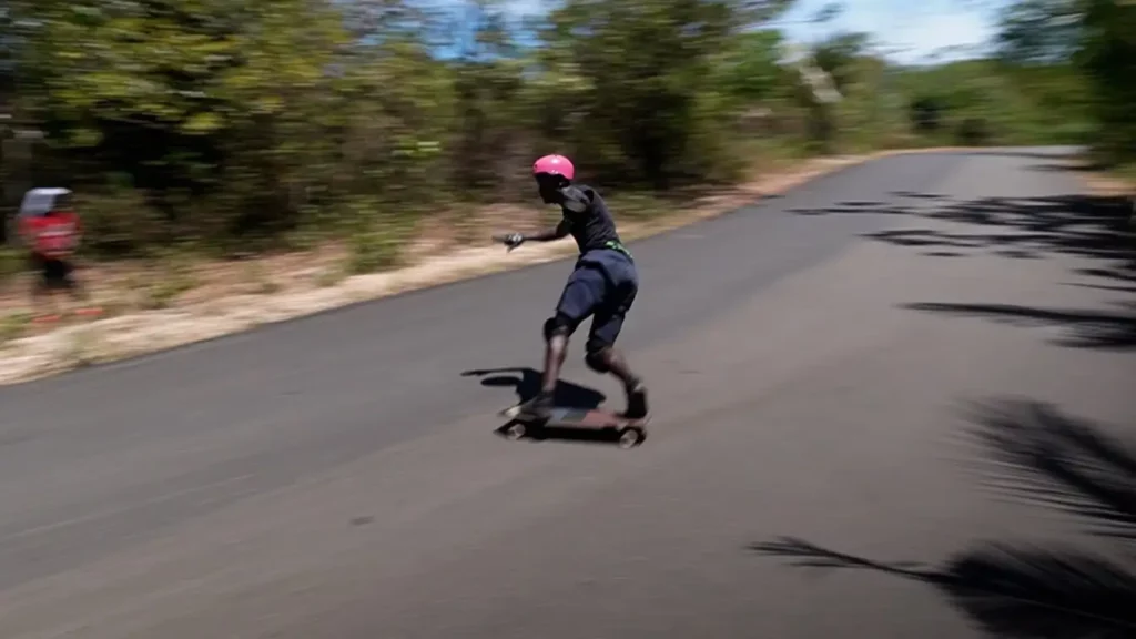 freeriding ronins whilst on my philippines downhill skateboarding adventure
